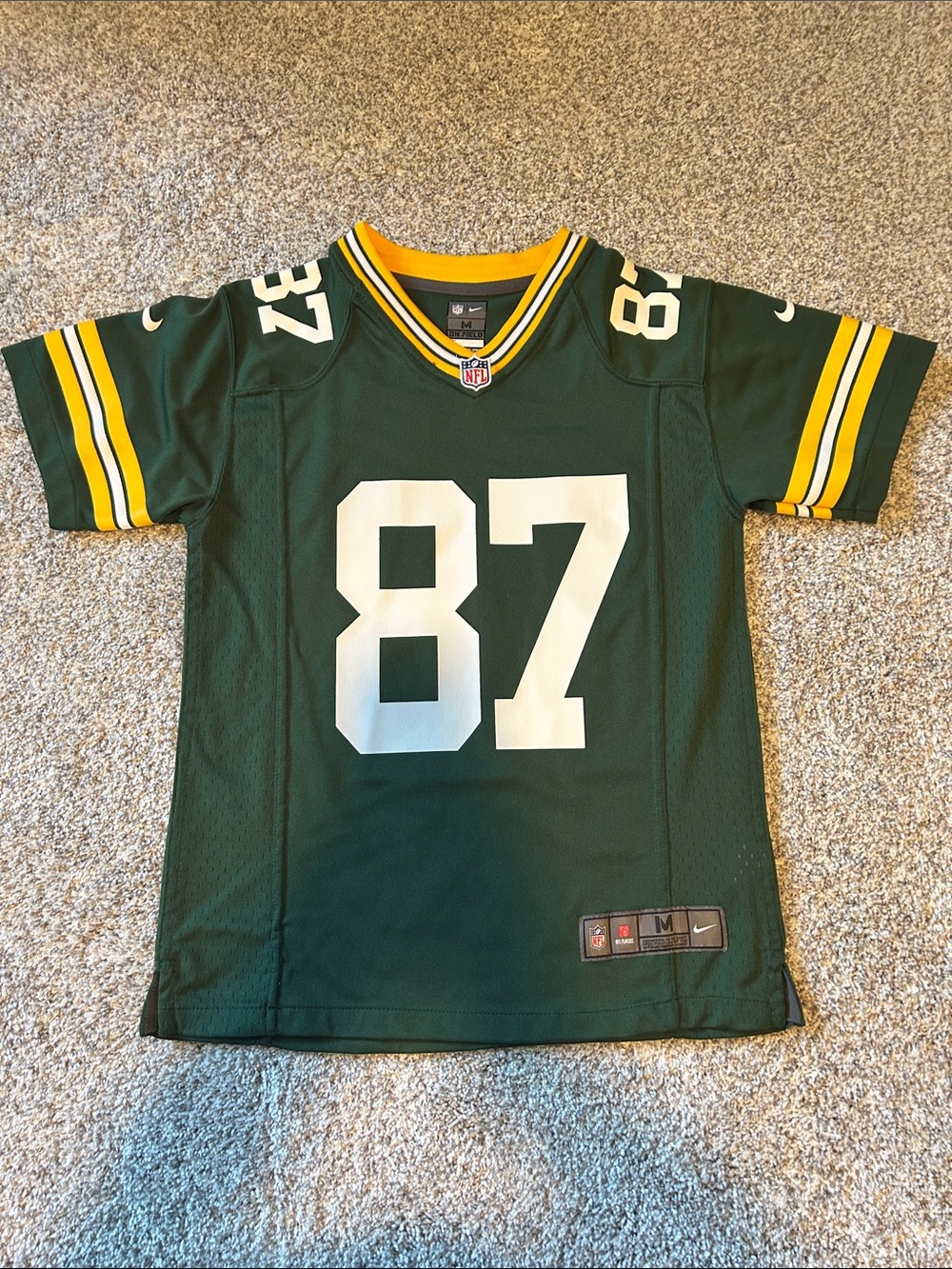 Green Bay Packers Nike Kids' Green #87 Football Jersey - Jordy Nelson